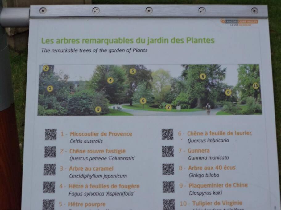 Le Grey-Jardin Des Plantes-Centre Des Congres Lägenhet Angers Exteriör bild